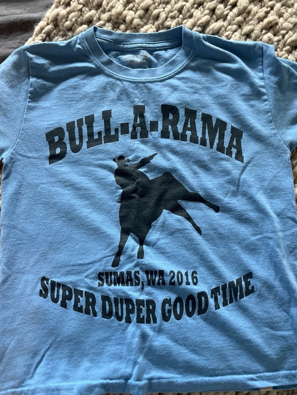 Vintage Blue Bull-A-Rama Graphic Tee